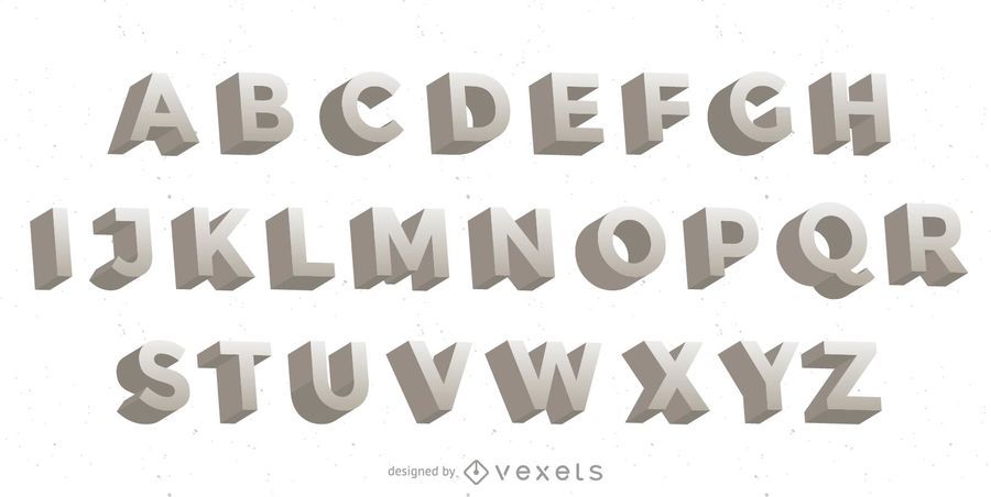 Download 3D Vector Letters - Vector Download