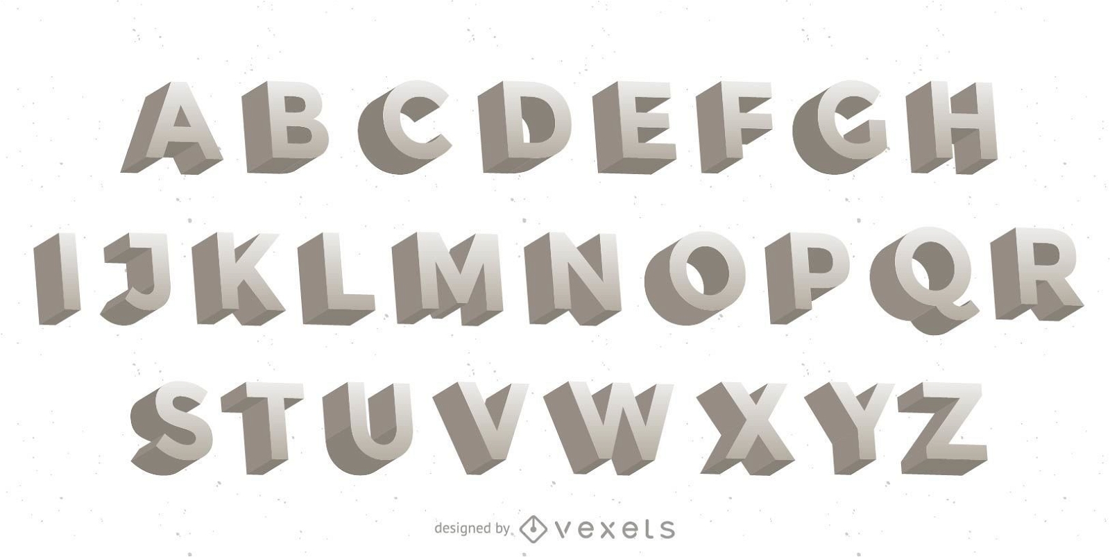 3D Vector Letters