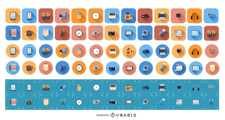 Conjunto de iconos plana 1 Conjunto de iconos plana 1