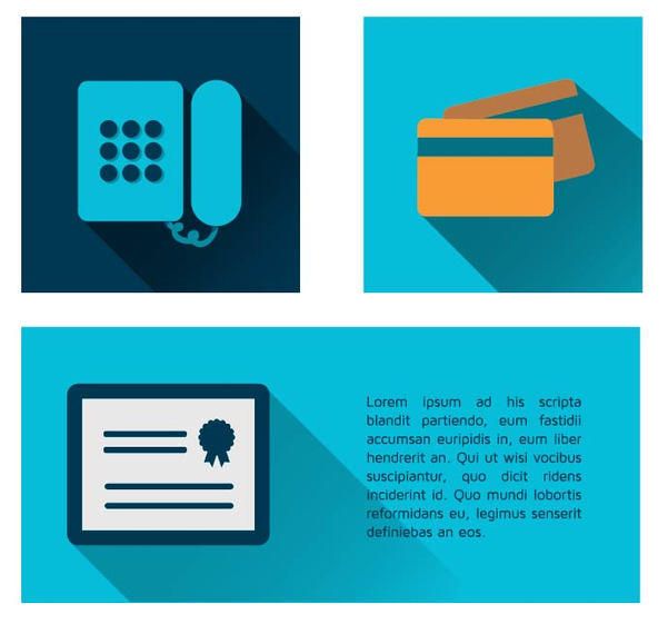 Phone, Credit Card & Certificate Icons Phone, Credit Card & Certificate Icons