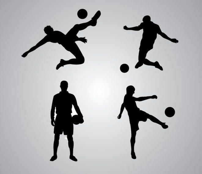 Silueta de jugador de futbol Silueta de jugador de futbol
