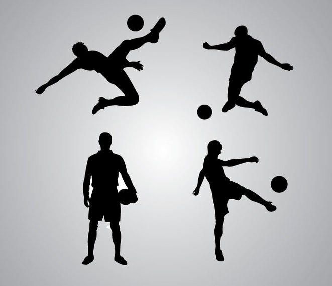 Download Soccer Player Silhouette - Vector download