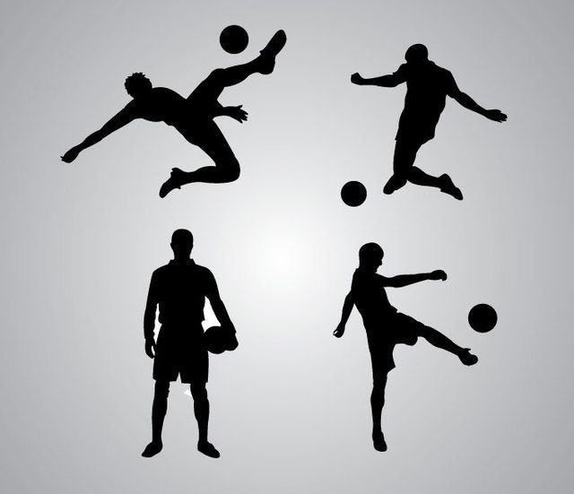 Soccer Player Silhouette Pack