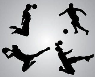 Goal Keeper  Silhouettes