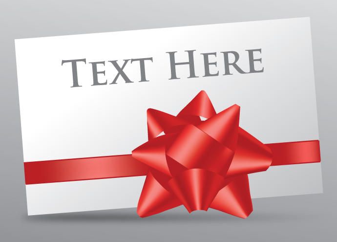 Cinta de tarjeta de regalo Cinta de tarjeta de regalo