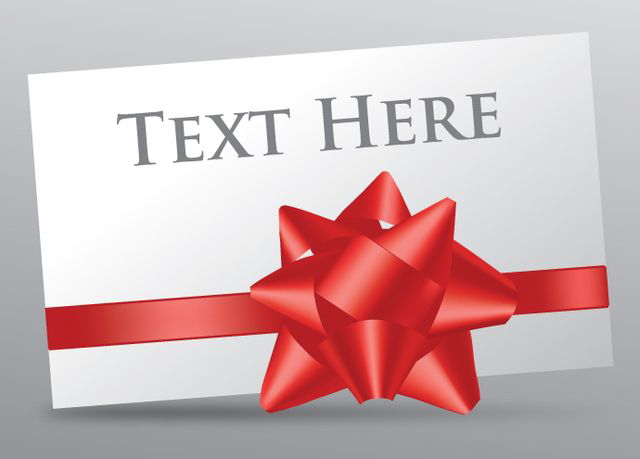 Gift Card Ribbon - Vector Download