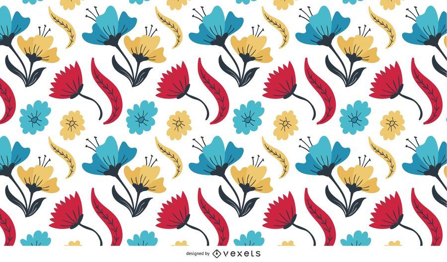 Abstract Multicolored Flowers Abstract Multicolored Flowers