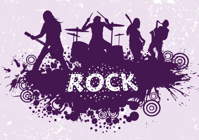 Rock Band Silhouette Rock Band Silhouette