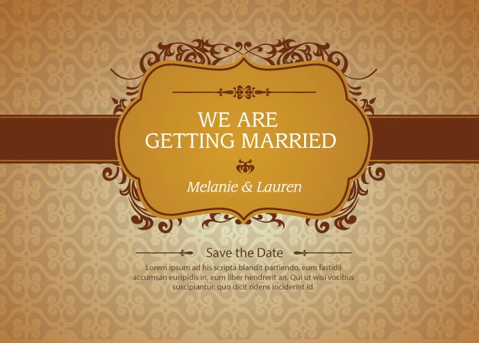 Floral Marriage Invitation Floral Marriage Invitation
