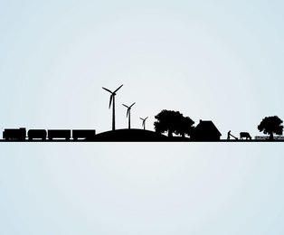 Cityscape Subway Silhouette