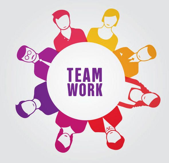 Círculo de pessoas do trabalho em equipe Círculo de pessoas do trabalho em equipe