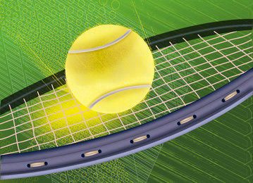 Tennisschläger Hintergrund - Vektor Download