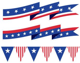 USA Ribbons Buntings