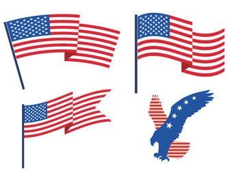 USA Flags Eagle