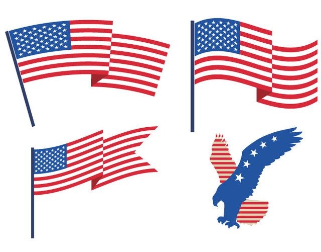 Estados Unidos banderas águila