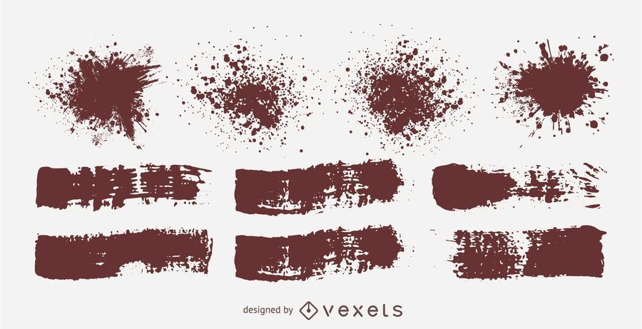 Grungy Splashed Splatters Grungy Splashed Splatters