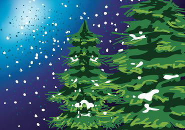 Fundo de neve de inverno