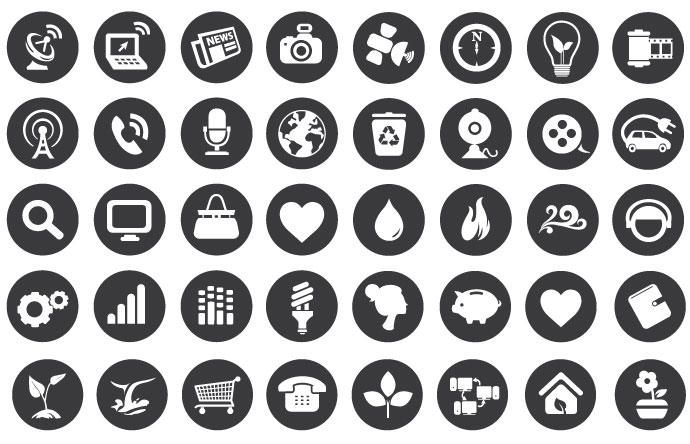 Eco Technology Flat Icons Eco Technology Flat Icons