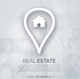 Real estate marker logo Real estate marker logo