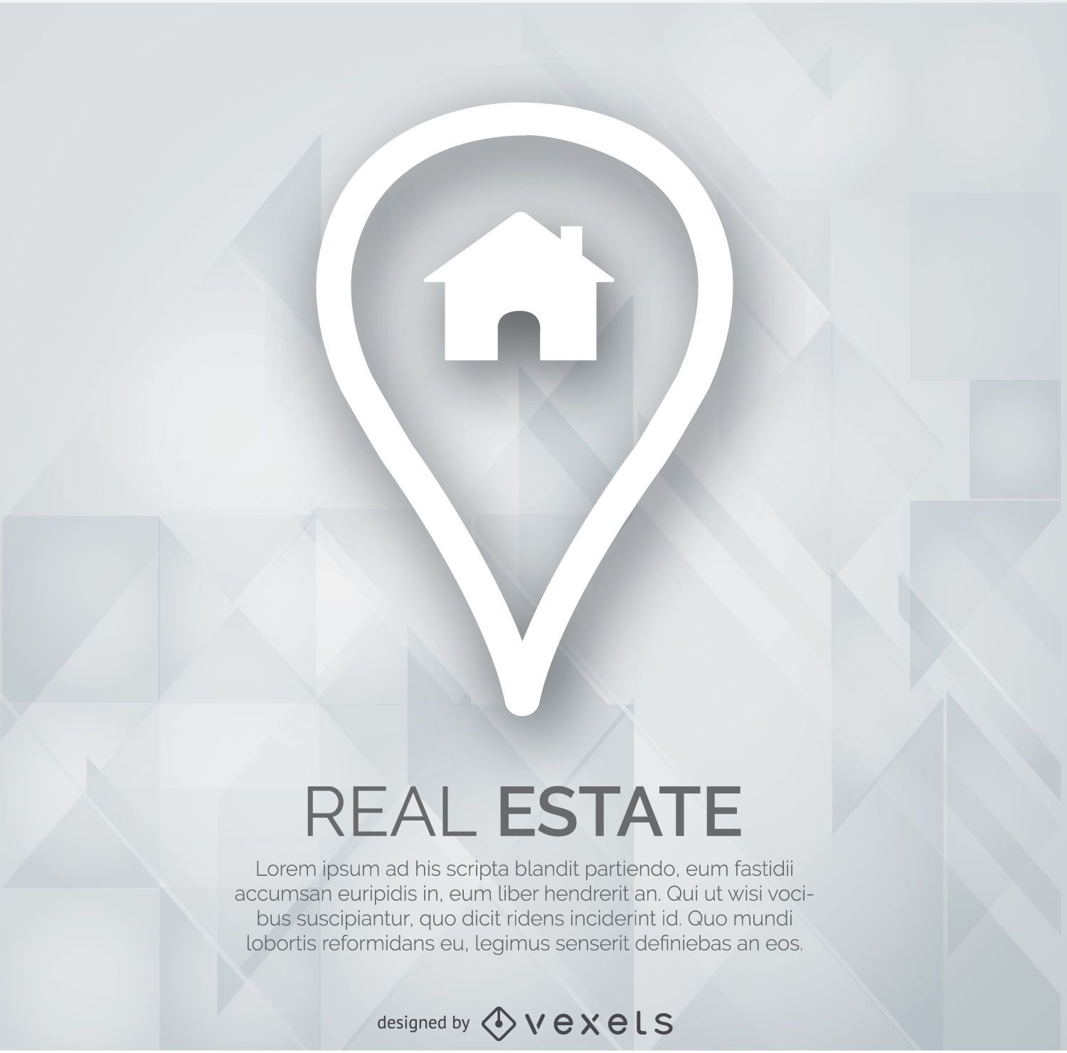 Real estate marker logo