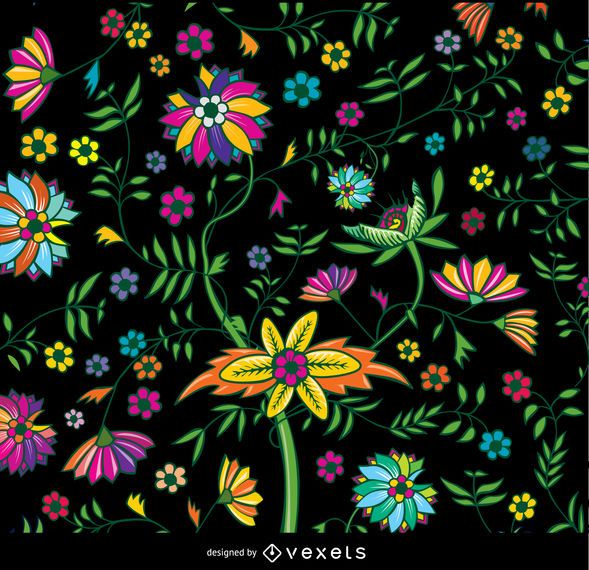 Floral Colorful Wallpaper Floral Colorful Wallpaper