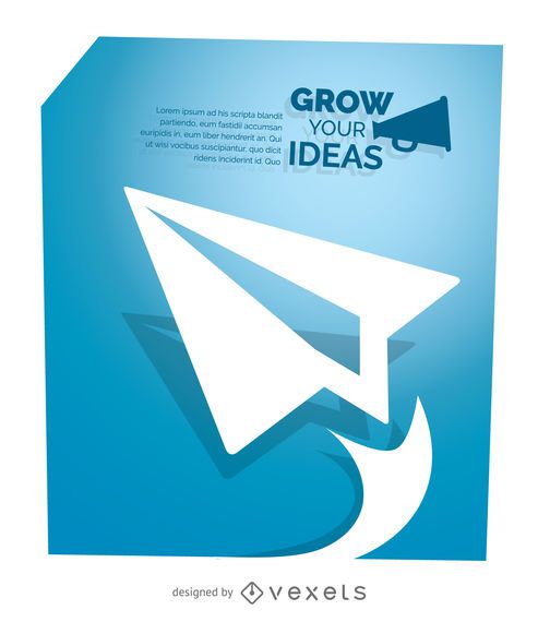 Paper plane concept Paper plane concept