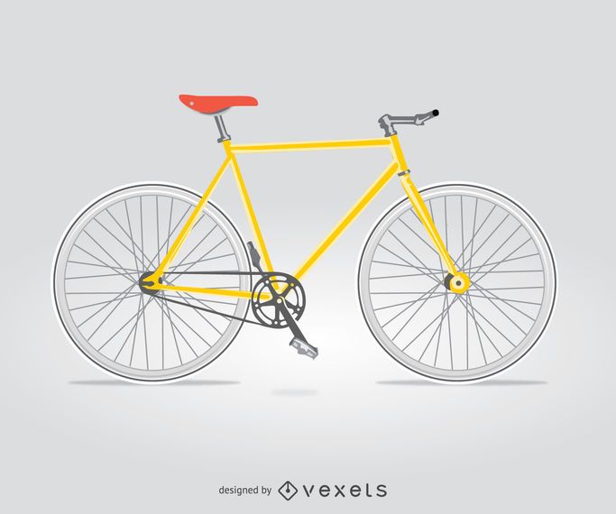 Bicicleta de ciudad aislada Bicicleta de ciudad aislada