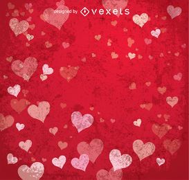 Happy Valentine's red background