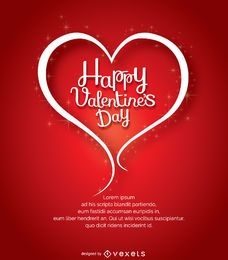 Happy Valentine's Day heart symbol 