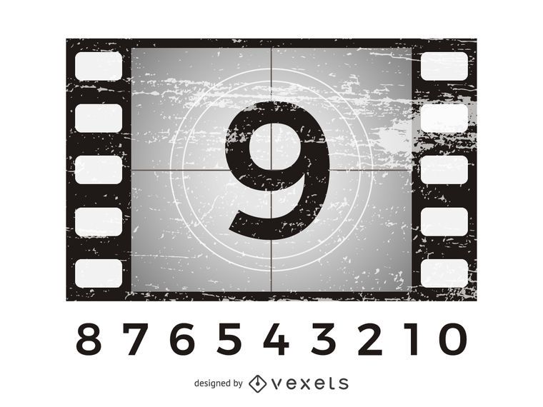Movie Countdown Grunge Background Movie Countdown Grunge Background