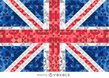 United Kingdom pixelated flag