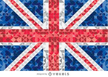 Vereinigtes Königreich pixelierte Flagge Vereinigtes Königreich pixelierte Flagge