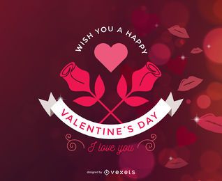 Sparkles Red Valentine Card