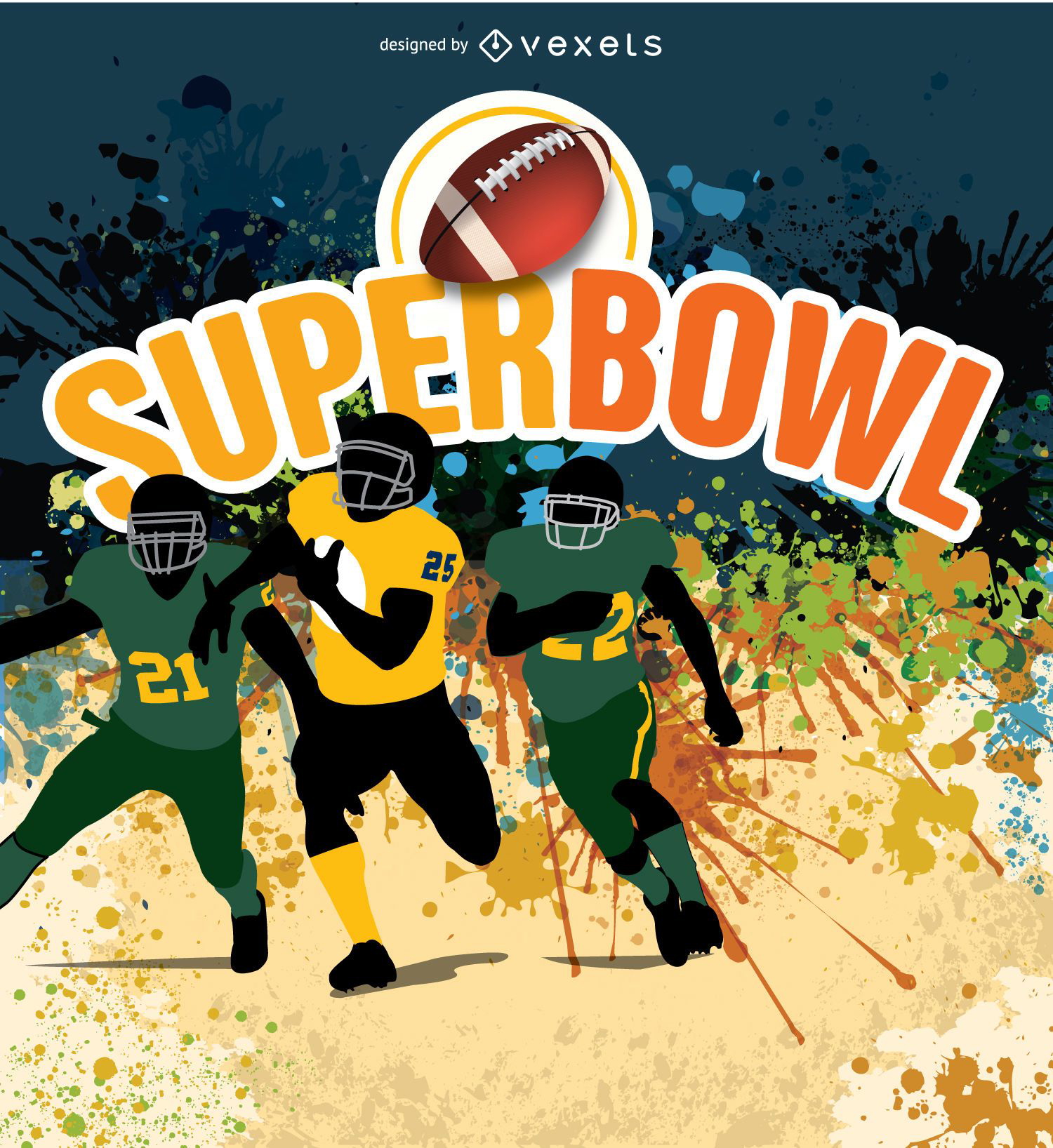 Super Bow American Football players