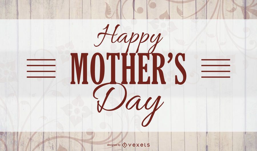 Mothers Day Wooden Texture Card Mothers Day Wooden Texture Card