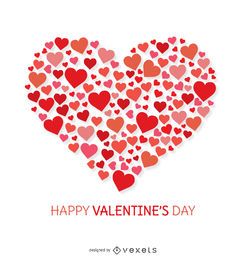 Heart made of hearts