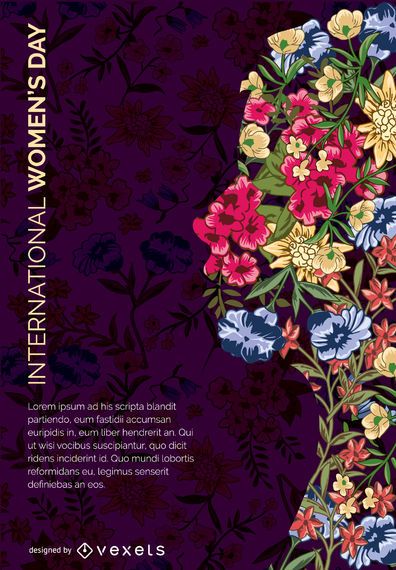 Flower art women's day Flower art women's day