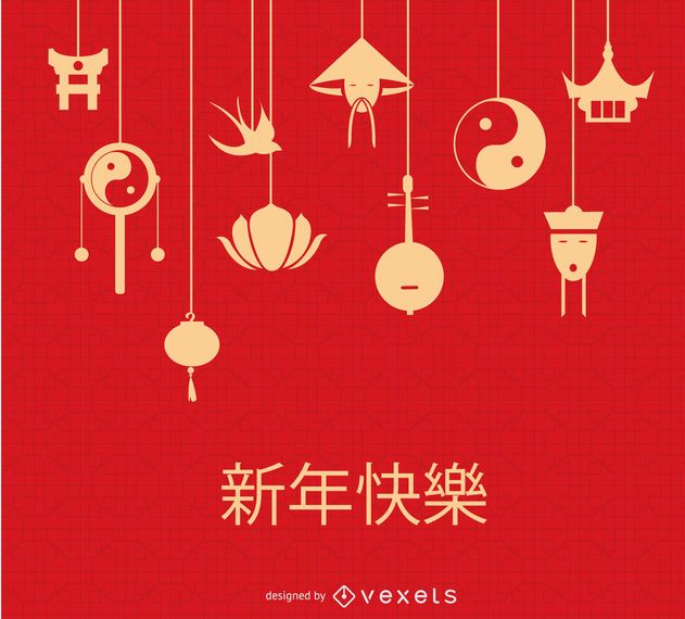Chinese hanging elements Chinese hanging elements