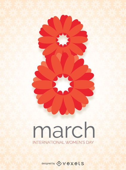 Día internacional de la mujer en diseño floral. Día internacional de la mujer en diseño floral.