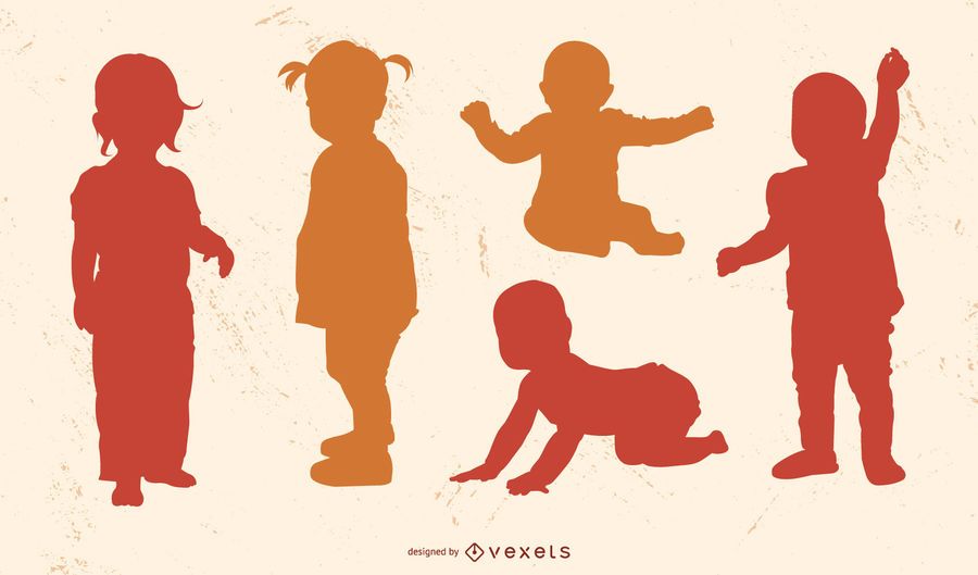 Kid Silhouette Playing Swing Cradle Kid Silhouette Playing Swing Cradle