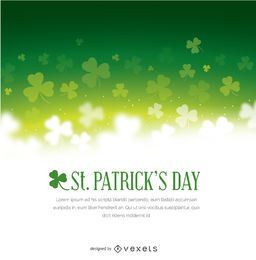 St. Patricks glänzender Shamrock-Hintergrund