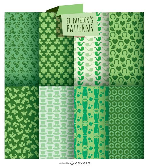St. Patrick's 8 Background Set St. Patrick's 8 Background Set