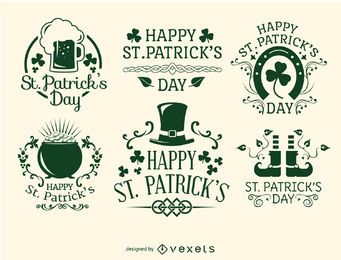 Happy St. Patrick's Day emblems Happy St. Patrick's Day emblems