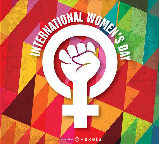 Símbolo y fondo del día de la mujer Símbolo y fondo del día de la mujer