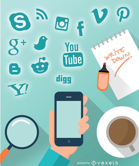 Design social de smartphone Design social de smartphone
