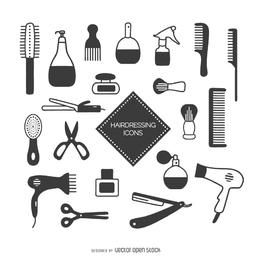 Friseur Icon Set