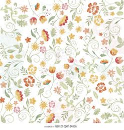 Papel tapiz floral acuarela Papel tapiz floral acuarela