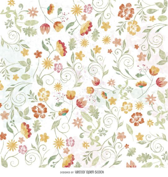 Floral watercolor wallpaper Floral watercolor wallpaper