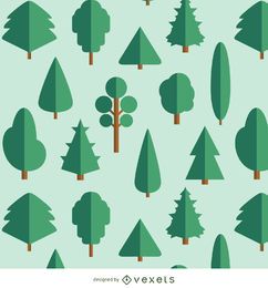 20 Flat Trees - varied kinds 20 Flat Trees - varied kinds