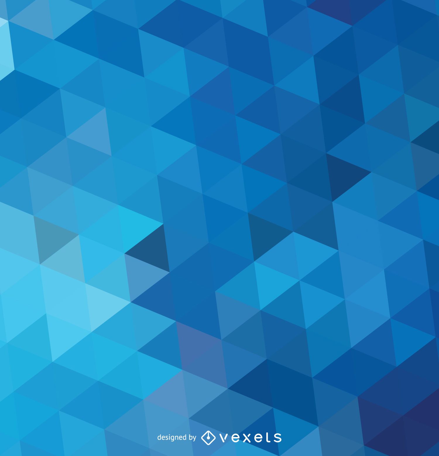 Abstract polygonal blue background